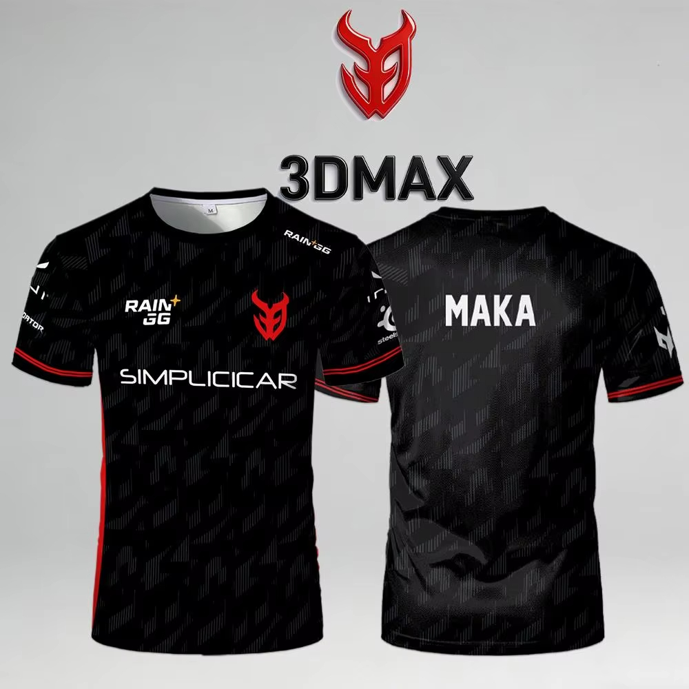 Esports Gaming Jersey Design - 3DMAX Esports MAKA Oyuncu Forması, Siyah