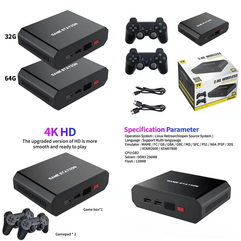 Video Gaming & Esports Usd Acc - M8plus HD Video Oyun Konsolu Kutusu