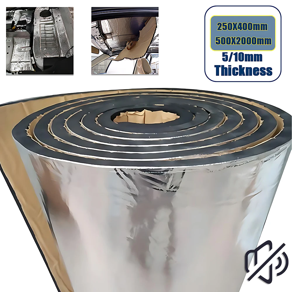 Sound Dampening Foam - 2000*500/250*400mm 5/10mm Araba Ses Mat Prova
