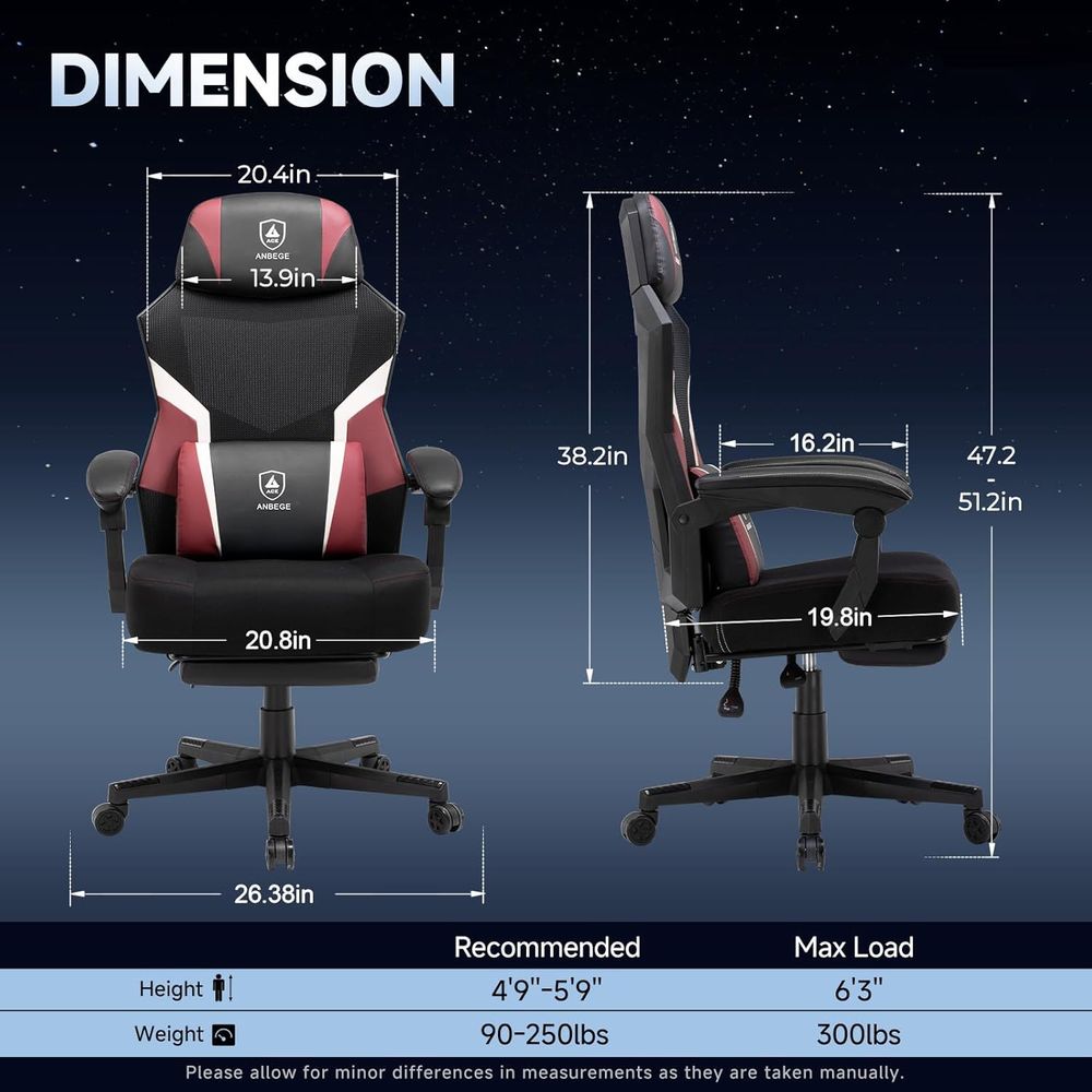Ayak dayamalı ergonomik fileli - Video Gaming & Esports Usd Acc incelemesi ve fiyatı