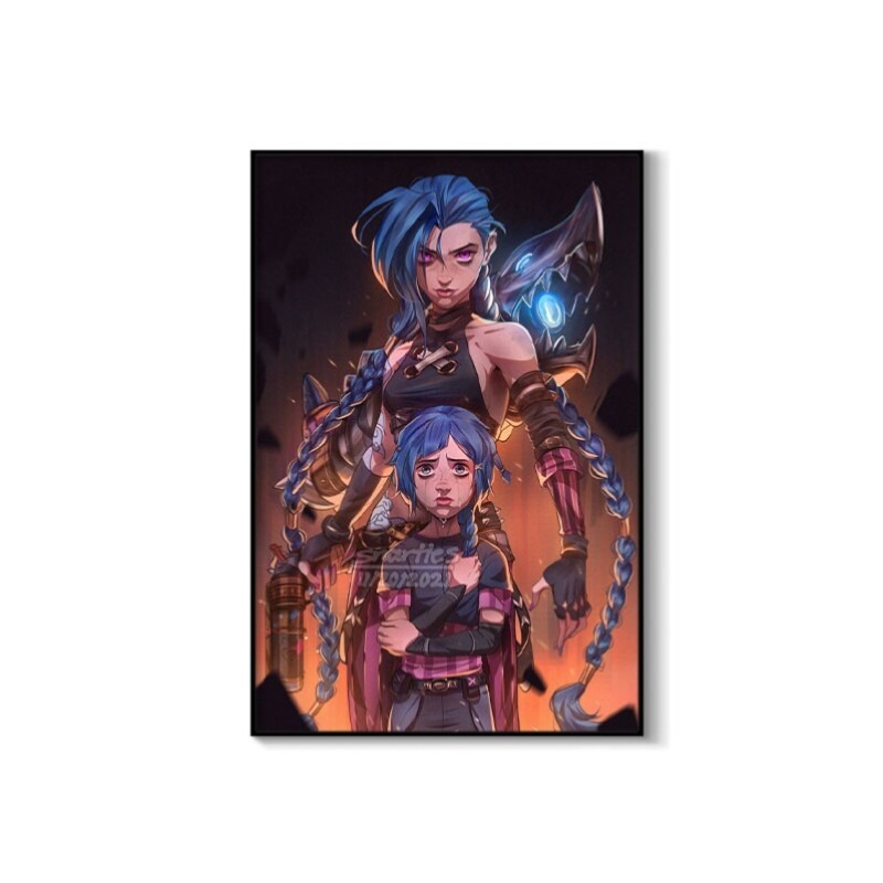 Arcane Jinx Yakın Çekim Poster - Esports Y Gaming incelemesi ve fiyatı